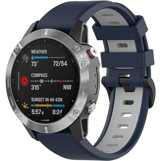 RuenTech Silikon Garmin Fenix 7X Kay-Blue