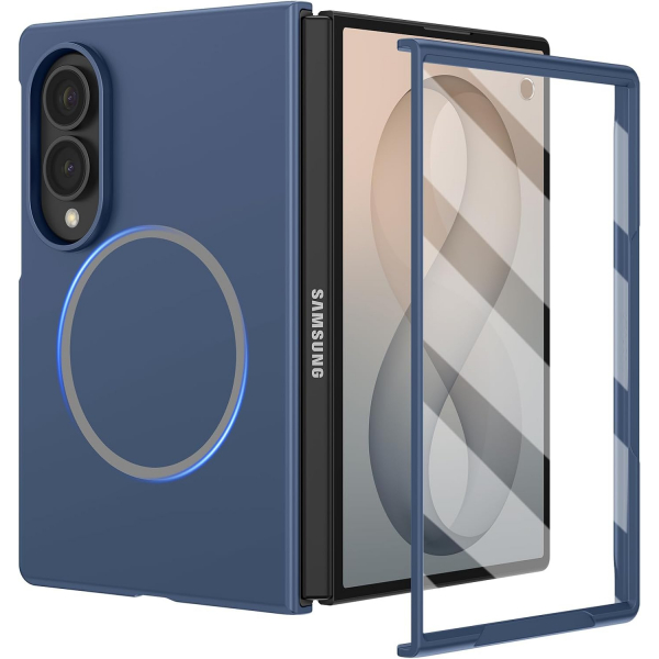 Ruky Galaxy Z Fold 8 MagSafe Ekran Koruyuculu K�l�f-Blue
