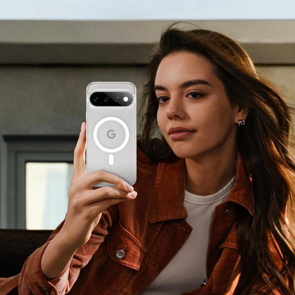 Ruky Google Pixel 11 / 11 Pro Gizlilik Caml� K�l�f-Clear