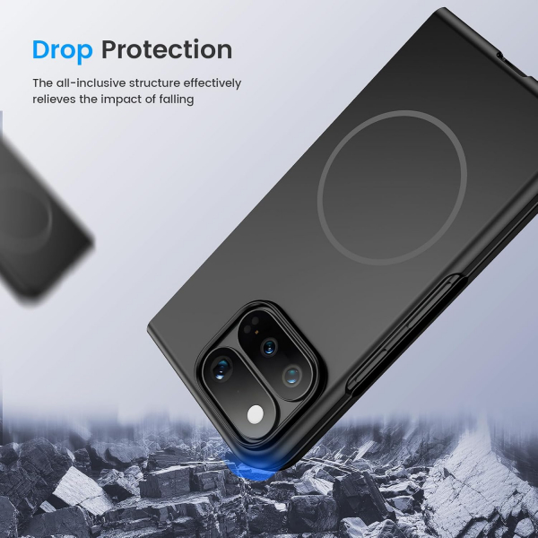 Ruky Google Pixel 11 Pro Fold Uyumlu Manyetik K�l�f-Black