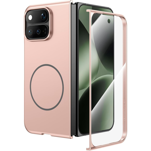 Ruky Google Pixel 11 Pro Fold Uyumlu Manyetik K�l�f-Gold