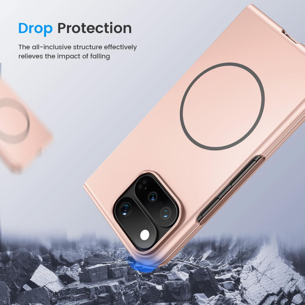 Ruky Google Pixel 11 Pro Fold Uyumlu Manyetik K�l�f-Gold