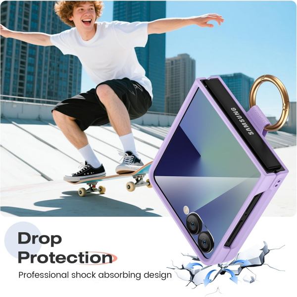 Ruky Samsung Galaxy Z Flip 7 Yzkl Klf-Purple