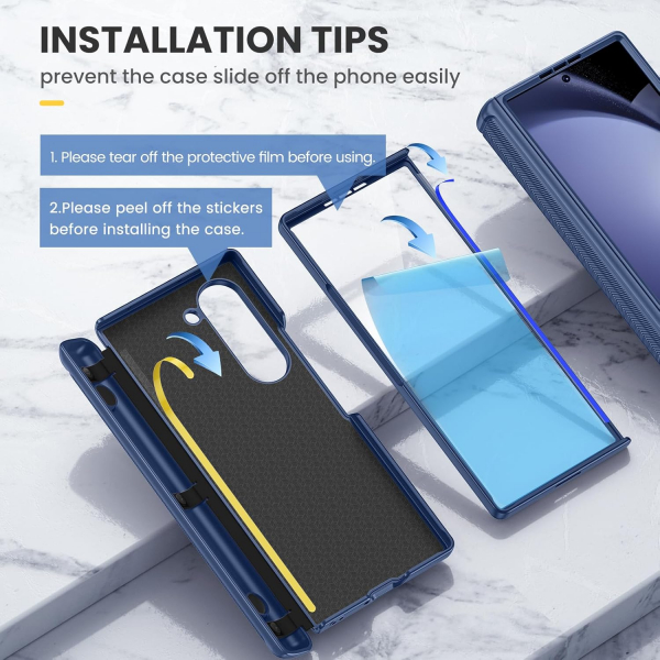 Ruky Tam Korumal Galaxy Z Fold 6 Klf-Blue