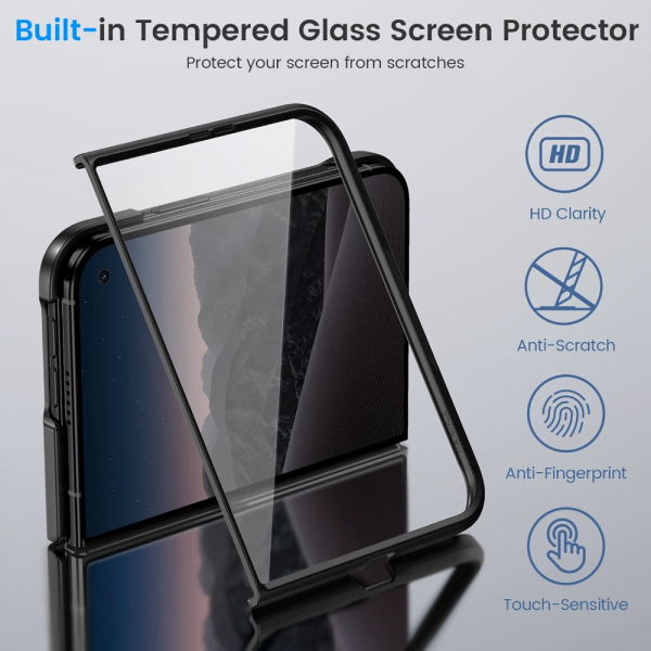 Ruky iPhone Duo Manyetik Ekran Koruyuculu K�l�f-Carbon Fiber