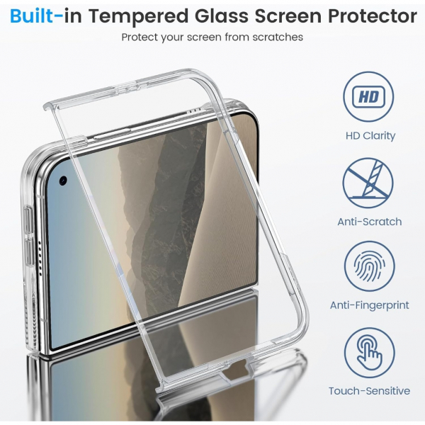 Ruky iPhone Duo Manyetik Ekran Koruyuculu K�l�f-Clear