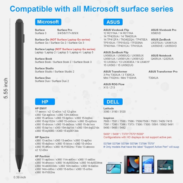 Rytaki Microsoft Surface Uyumlu Stylus Kalem