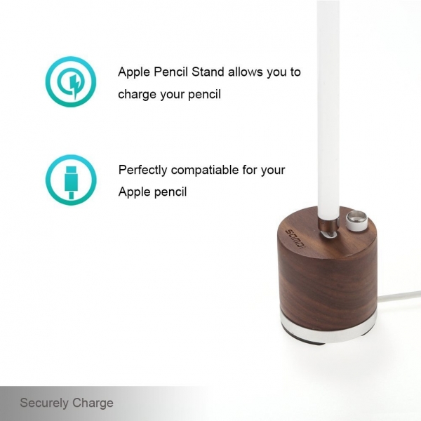 SAMDI Apple Pencil arj Stand-Black Walnut