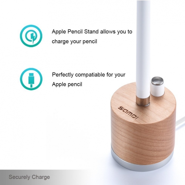 SAMDI Apple Pencil arj Stand-Maple
