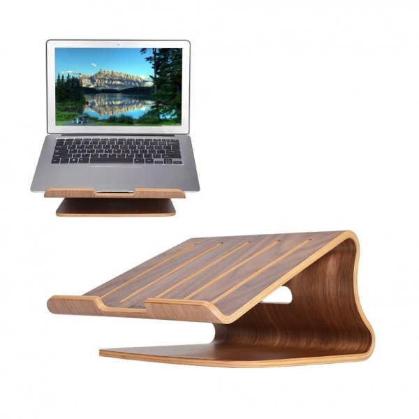 SAMDI Wood Laptop Stand-Black Walnut