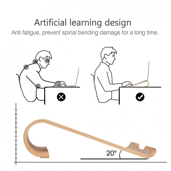 SAMDI Laptop/Tablet Stand-White Birch