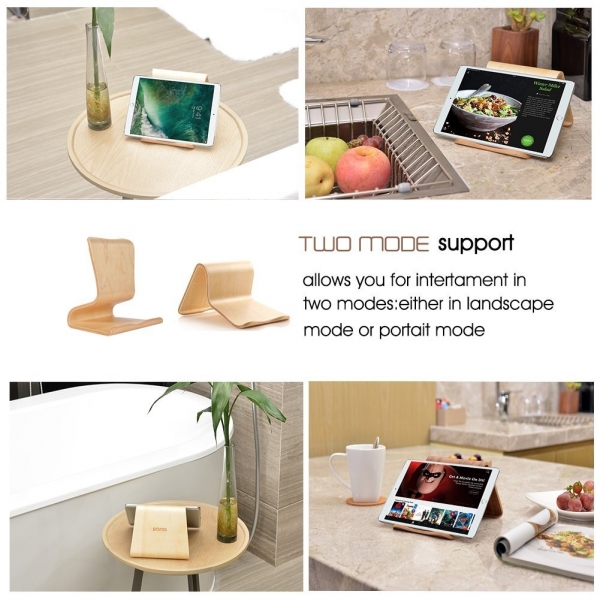 SAMDI Ahap Tablet Stand-Birch wooden