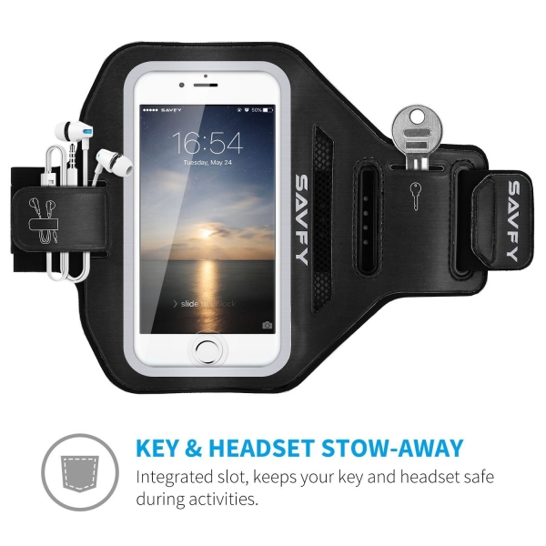 SAVFY iPhone 8 Plus Kou Kol Band-Black