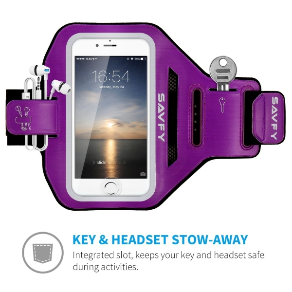 SAVFY iPhone 8 Plus Kou Kol Band-Purple