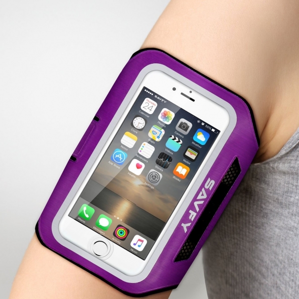SAVFY iPhone 8 Plus Kou Kol Band-Purple