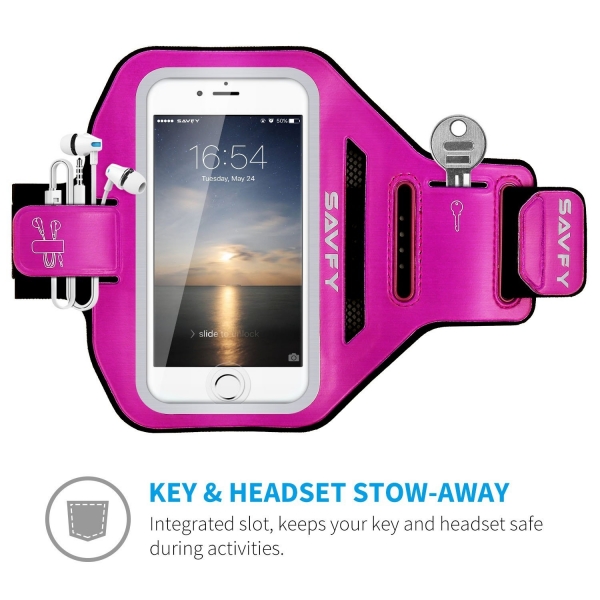 SAVFY iPhone 8 Plus Kou Kol Band-Pink