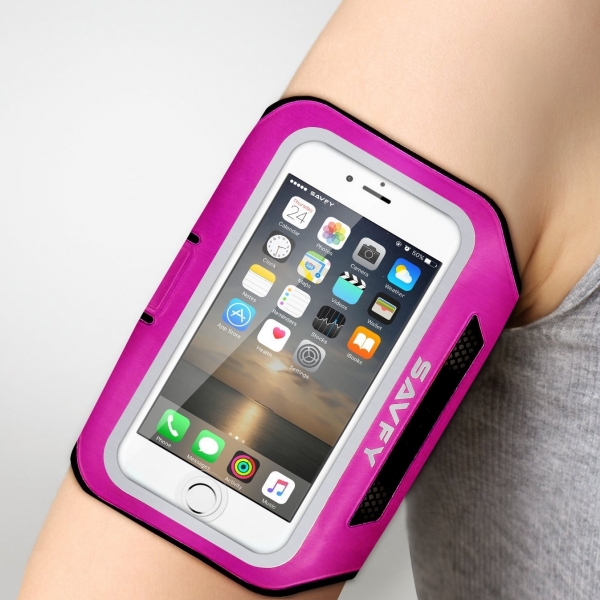 SAVFY iPhone 8 Plus Kou Kol Band-Pink
