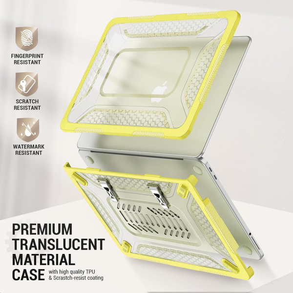 SEYMAC Katlanabilir Standl� MacBook Neo K�l�f� (13 �n�)-Yellow