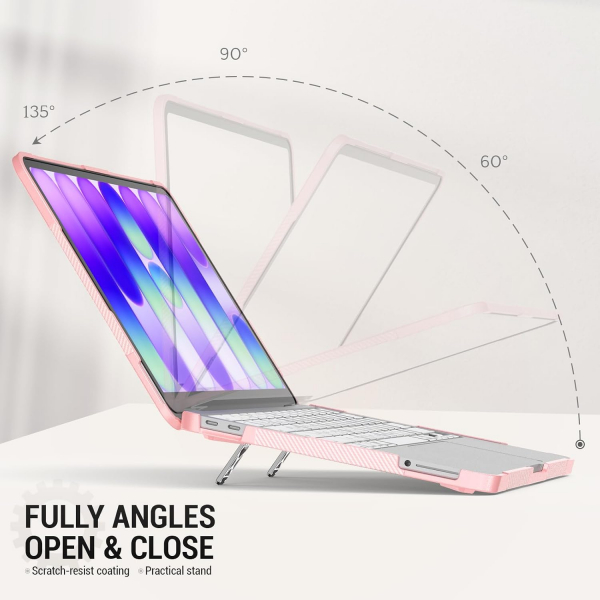 SEYMAC Katlanabilir Standl� MacBook Neo K�l�f� (13 �n�)-Pink