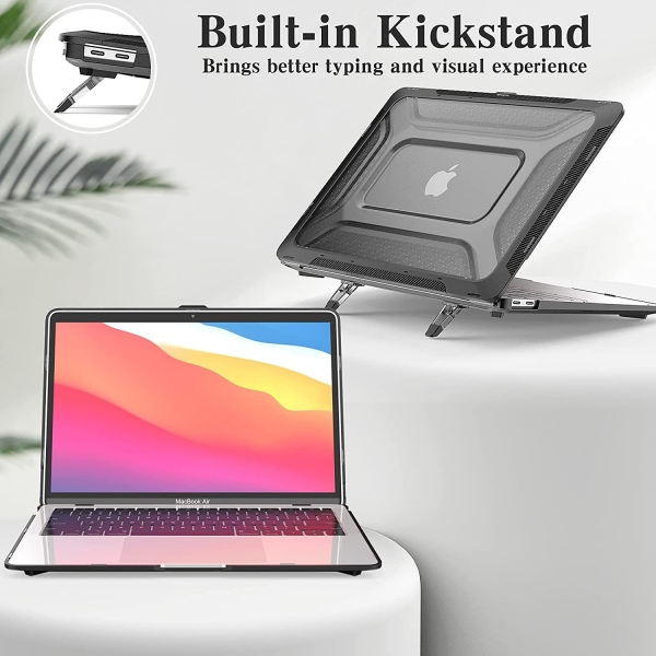 SEYMAC MacBook Air Koruyucu Kılıf (13 inç)(M1)-Black