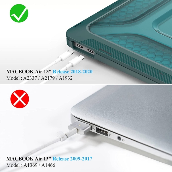 SEYMAC MacBook Air Koruyucu Klf (13 in)(M1)-Green