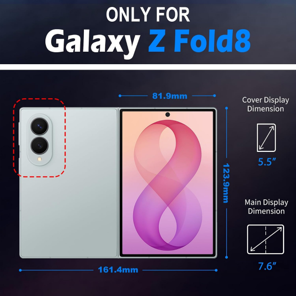 SHIELDON Galaxy Z Fold 8 Deri C�zdanl� K�l�f-Retro Black