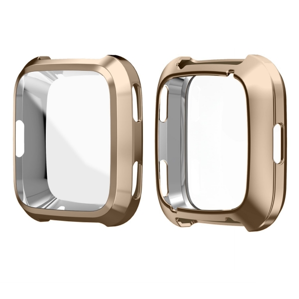 SIRUIBO Fitbit Versa Ekran Koruyucu Bumper Klf-Gold