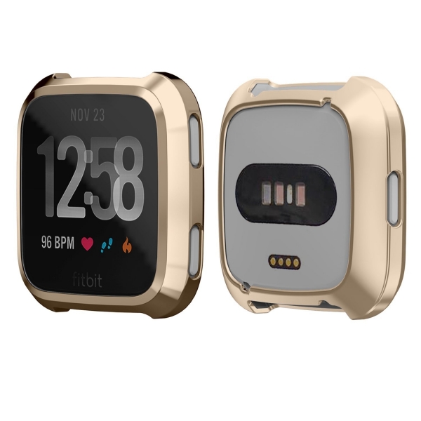 SIRUIBO Fitbit Versa Ekran Koruyucu Bumper Klf-Gold