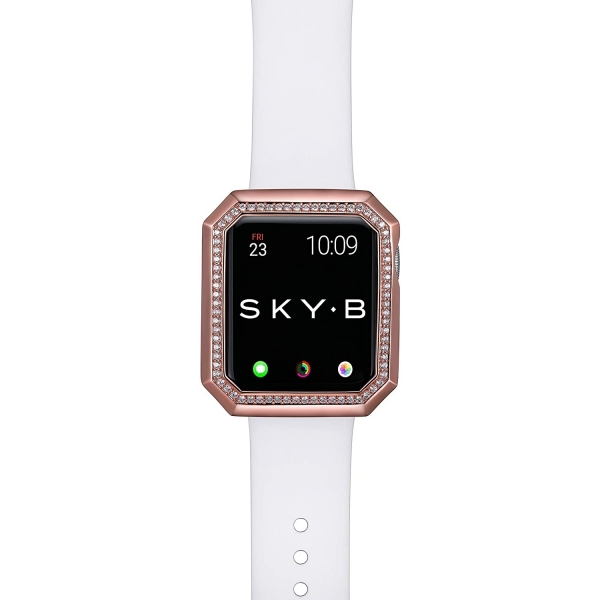 SKYB Deco Halo Serisi Apple Watch Koruyucu Klf (38mm)-Rose Gold