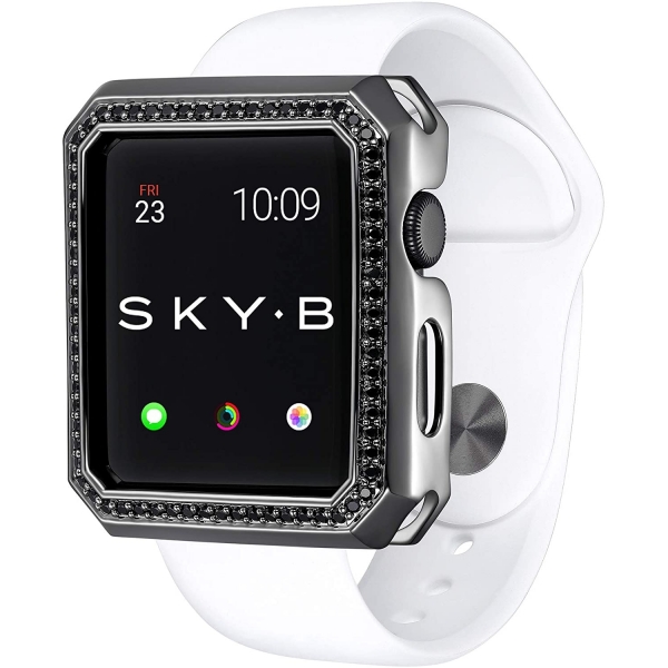 SKYB Deco Halo Serisi Apple Watch Koruyucu Klf (44mm)-Black