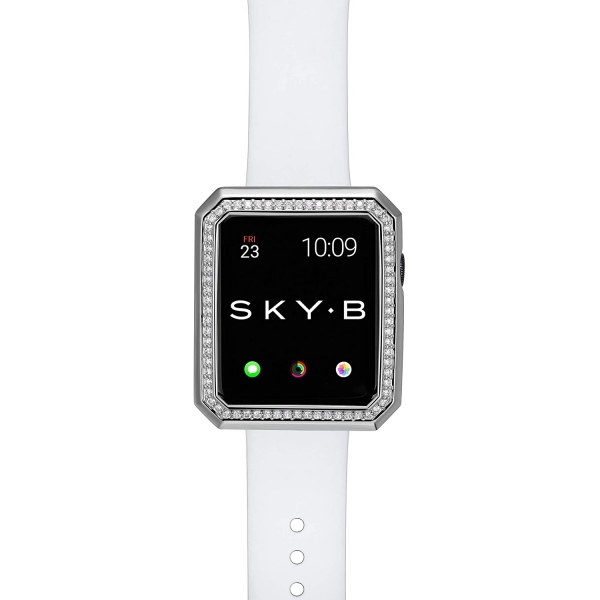SKYB Deco Halo Serisi Apple Watch Koruyucu Klf (38mm)-Silver