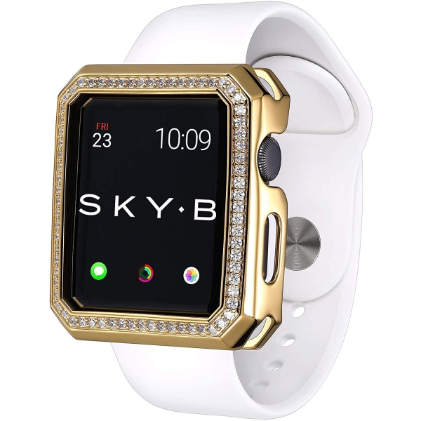 SKYB Deco Halo Serisi Apple Watch Koruyucu Klf (44mm)-Gold