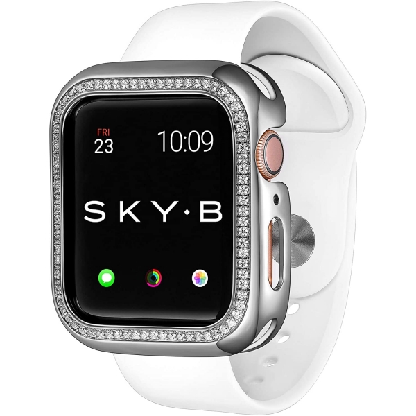 SKYB Halo Serisi Apple Watch Koruyucu Klf (40mm)-Silver