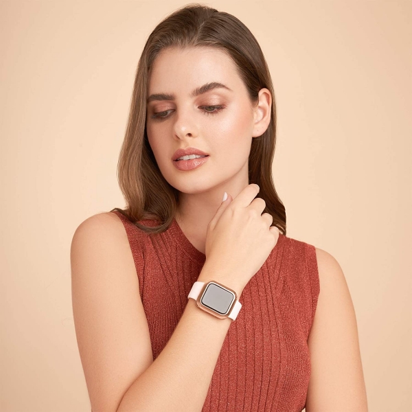 SKYB Minimalist Apple Watch Koruyucu Klf (40mm)-Rose Gold