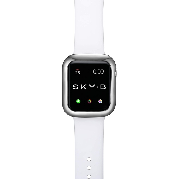 SKYB Minimalist Apple Watch Koruyucu Klf (44mm)-Silver