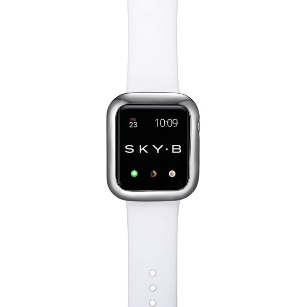 SKYB Minimalist Apple Watch Koruyucu Klf (40mm)-Silver