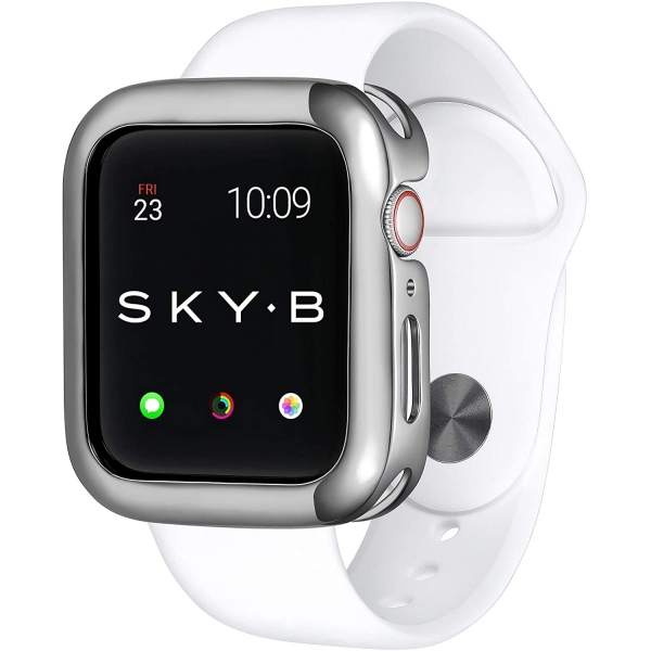 SKYB Minimalist Apple Watch Koruyucu Klf (44mm)-Silver