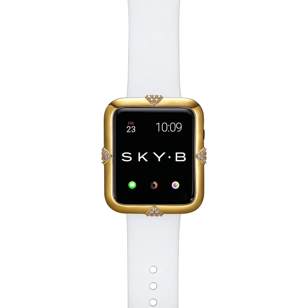 SKYB Pave Points Serisi Apple Watch Koruyucu Klf (42mm)-Gold