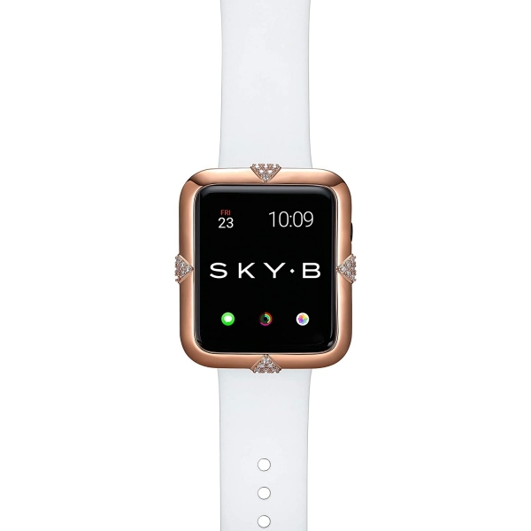 SKYB Pave Points Serisi Apple Watch Koruyucu Klf (40mm)-Rose Gold