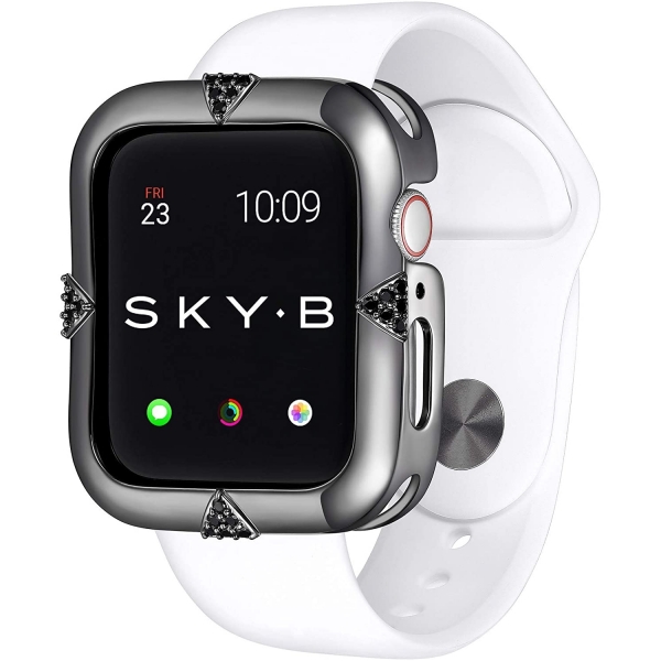 SKYB Pave Points Serisi Apple Watch Koruyucu Klf (42mm)-Black