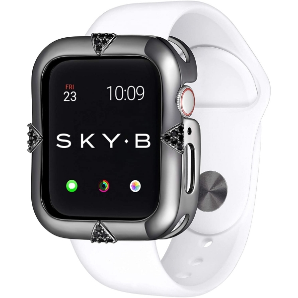 SKYB Pave Points Serisi Apple Watch Koruyucu Klf (44mm)-Black