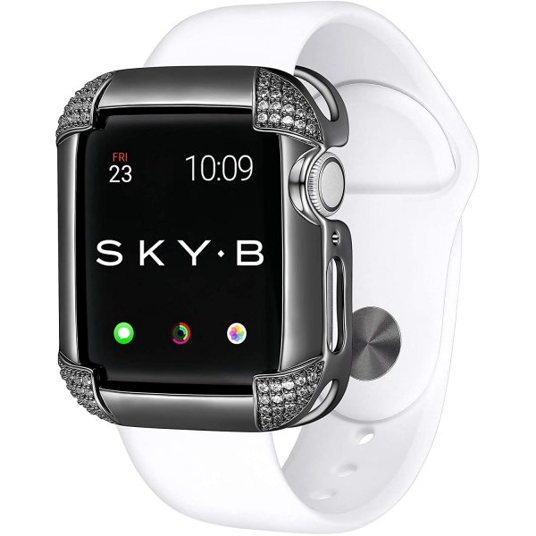 SKYB Pave Serisi Apple Watch Koruyucu Klf (38mm)-Gunmetal