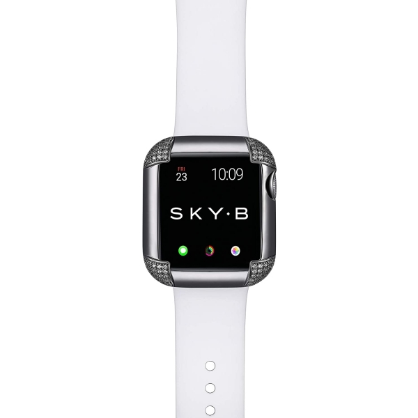 SKYB Pave Serisi Apple Watch Koruyucu Klf (44mm)-Gunmetal