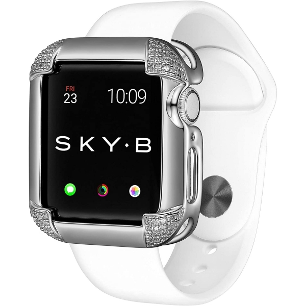 SKYB Pave Serisi Apple Watch Koruyucu Klf (42mm)-Silver