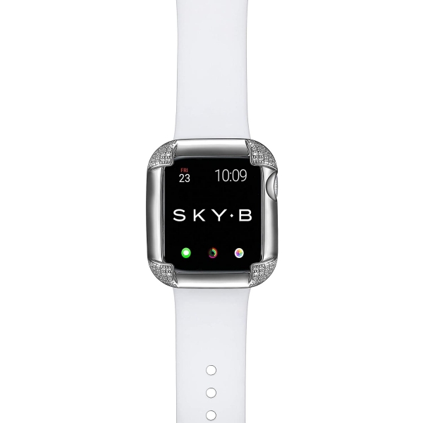 SKYB Pave Serisi Apple Watch Koruyucu Klf (40mm)-Silver