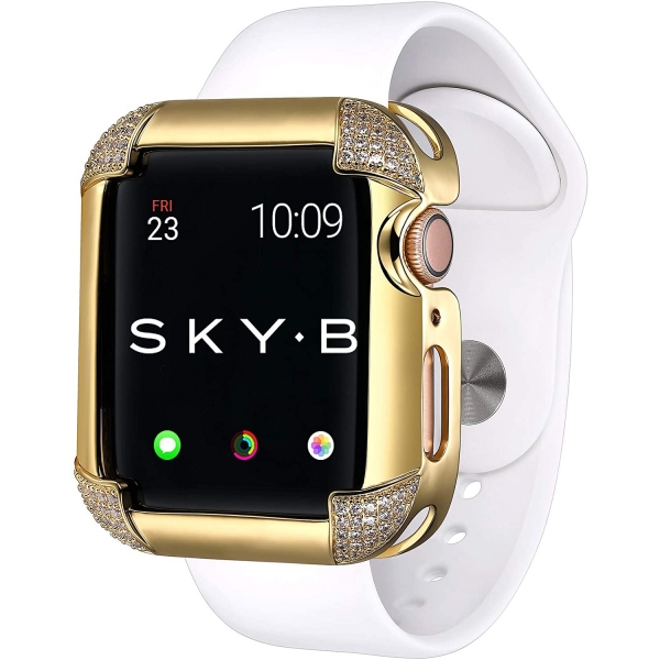 SKYB Pave Serisi Apple Watch Koruyucu Klf (40mm)-Gold