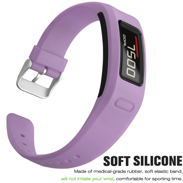 SKYLET Garmin Vivofit Silikon Kay (2 Adet)-Green Purple
