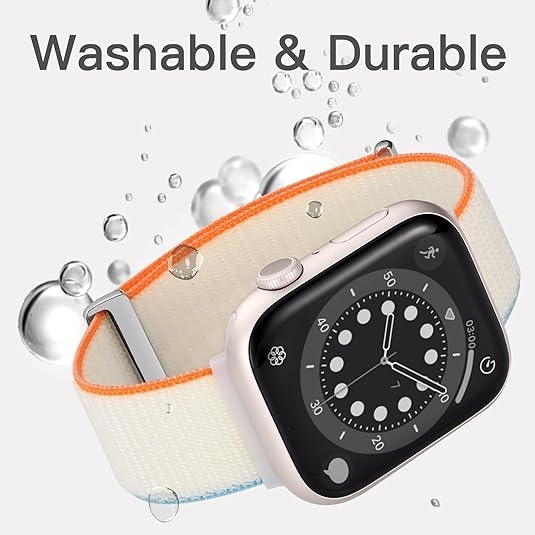 SNBLK Spor Apple Watch Ultra 2. Nesil Kay (49mm)-Cream