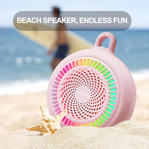 SOWO Kablosuz Du Hoparlr-Pink