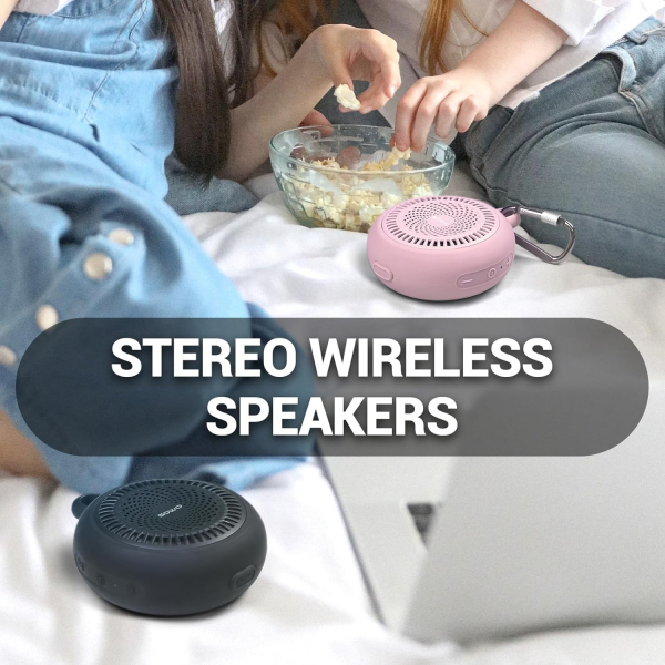 SOWO Kablosuz Du Hoparlr-Pink